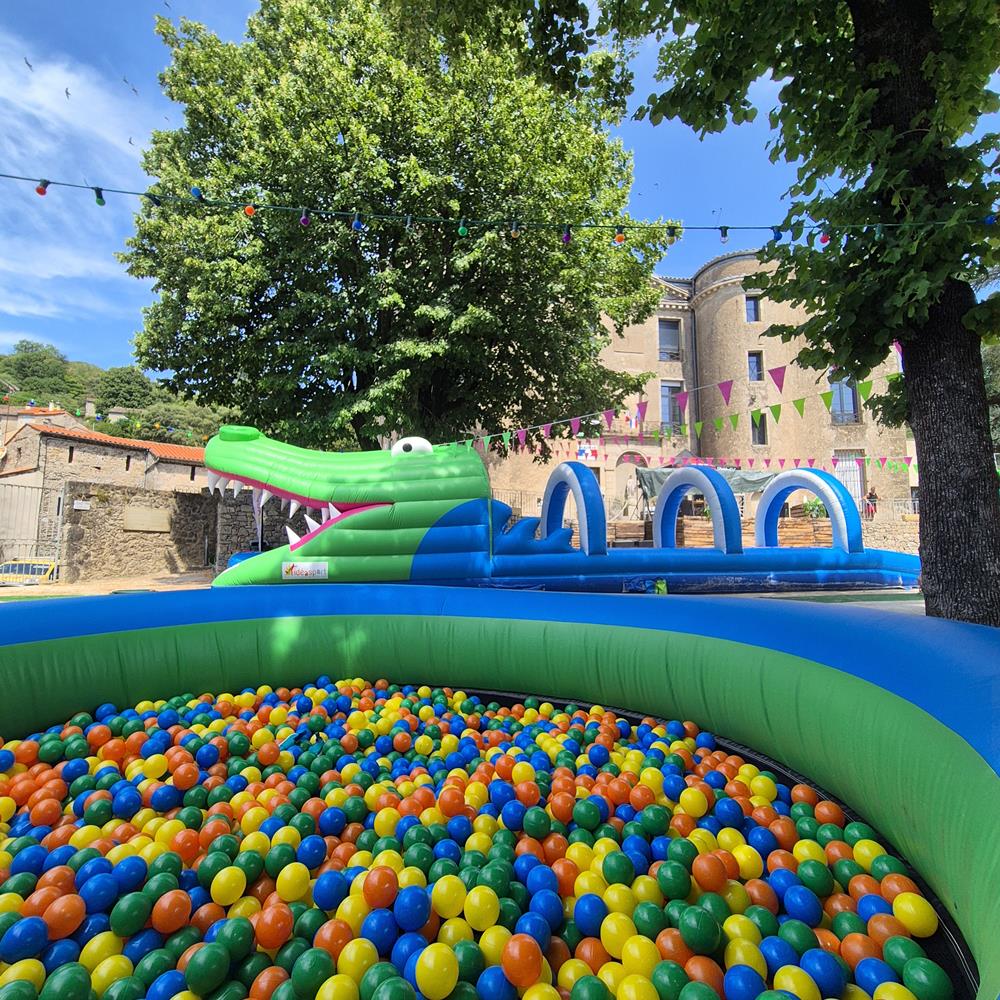 Photo Quoi de mieux qu'une piscine à balles géante pour amuser les enfants lors d'une kermesse dans le Gard (30) ?