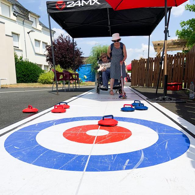 Photo Curling sur tapis